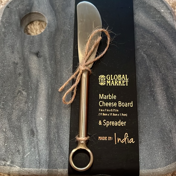 Marble Cheese Board with Spreader - Picture 4 of 6